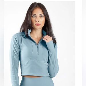 1/4 Zip Cropped Jacket